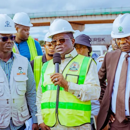 Umahi Orders Arrest Of Hartland MD Over Abandoned Asaba-Onitsha Road