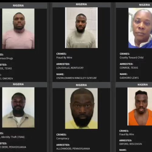 US to deport 10 Nigerians listed among suspected criminal offenders
