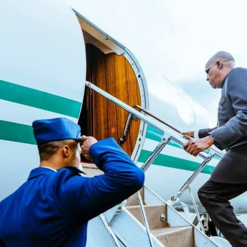 BREAKING: Shettima Leaves For AU Summit In Angola