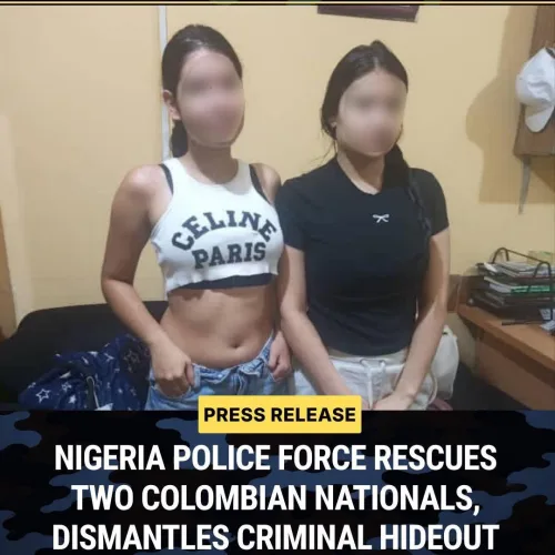 Police rescue two Colombian women held captive in Lagos