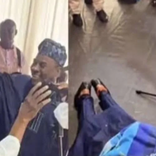 Moment K1 prostrated before Obasanjo goes viral